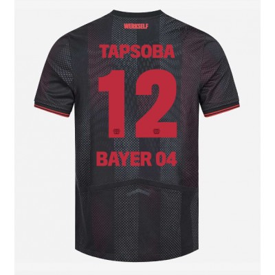 Bayer Leverkusen Edmond Tapsoba #12 Hemmatröja 2025-26 Kortärmad Bayer Leverkusen Edmond Tapsoba #12 Hemmatröja 2025-26 Kortärmad